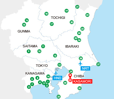 Bando Sanjusan Kannon Reijo Map